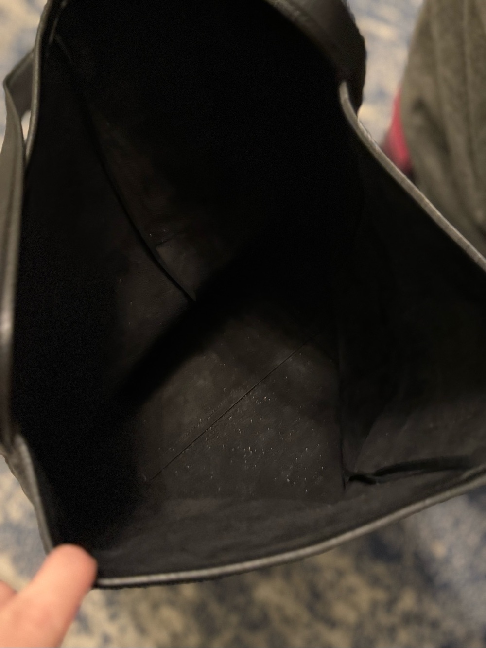 The Row Large NS Park Black Leather Tote - Picture 9 of 17
